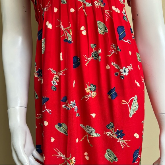 Vintage Floral Midi Dress - Picture 9 of 11